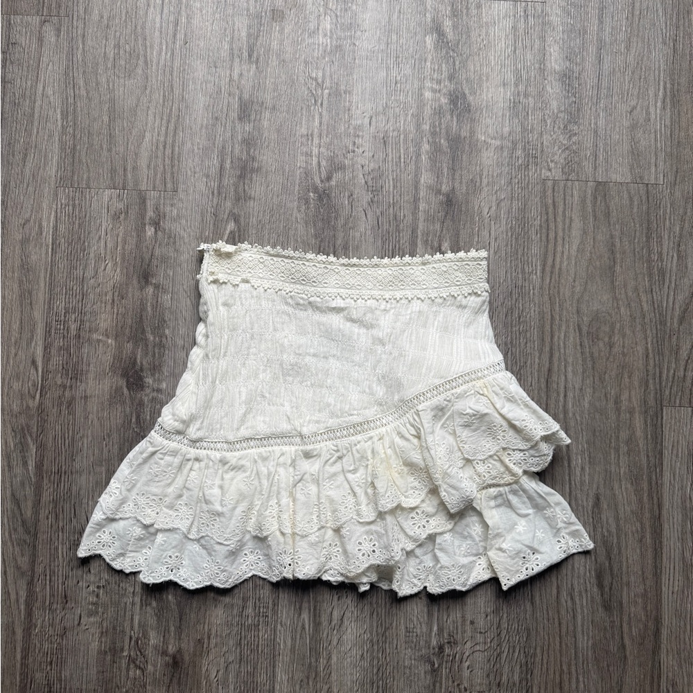 White size small Ruffle Skirt - Picture 2 of 4